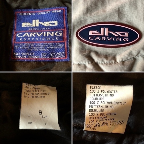Vintage Elho Carving Winter Ski Snowboard Jacket Colorblock Red Tan Size XL - Picture 14 of 15